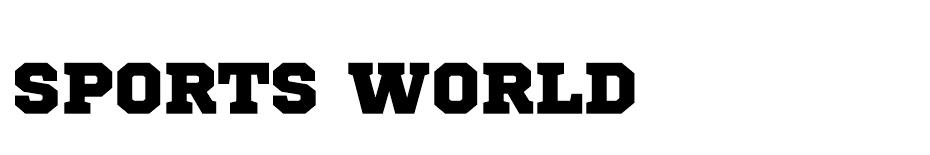 Sports World font